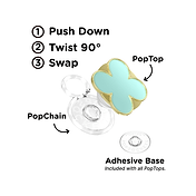 Enamel Clover Mint &mdash; PopTop image number 2